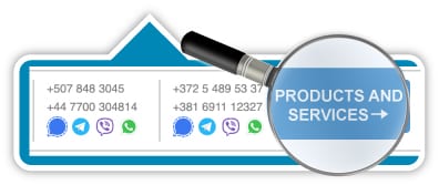 PRODUCTS AND SERVICES button