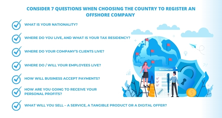 7 questions when choosing the country to register an offshore company 