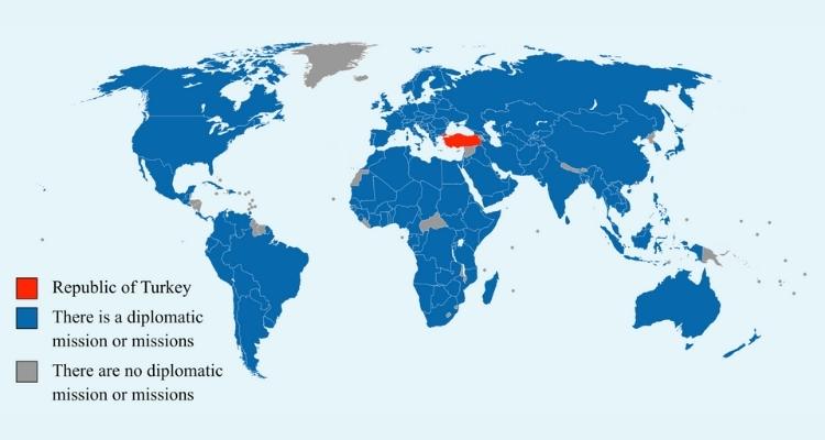 List of diplomatic missions of Turkey