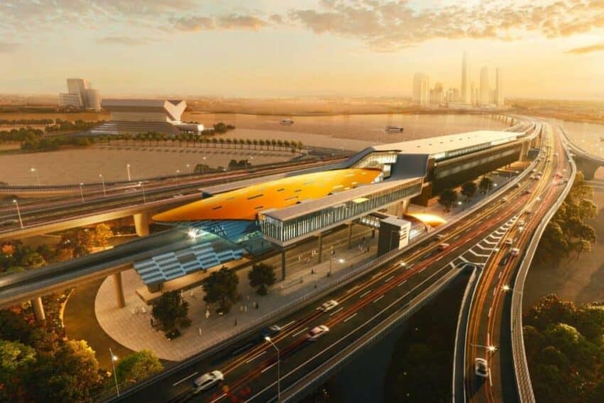 Master Plan of Dubai Metro’s Blue Line